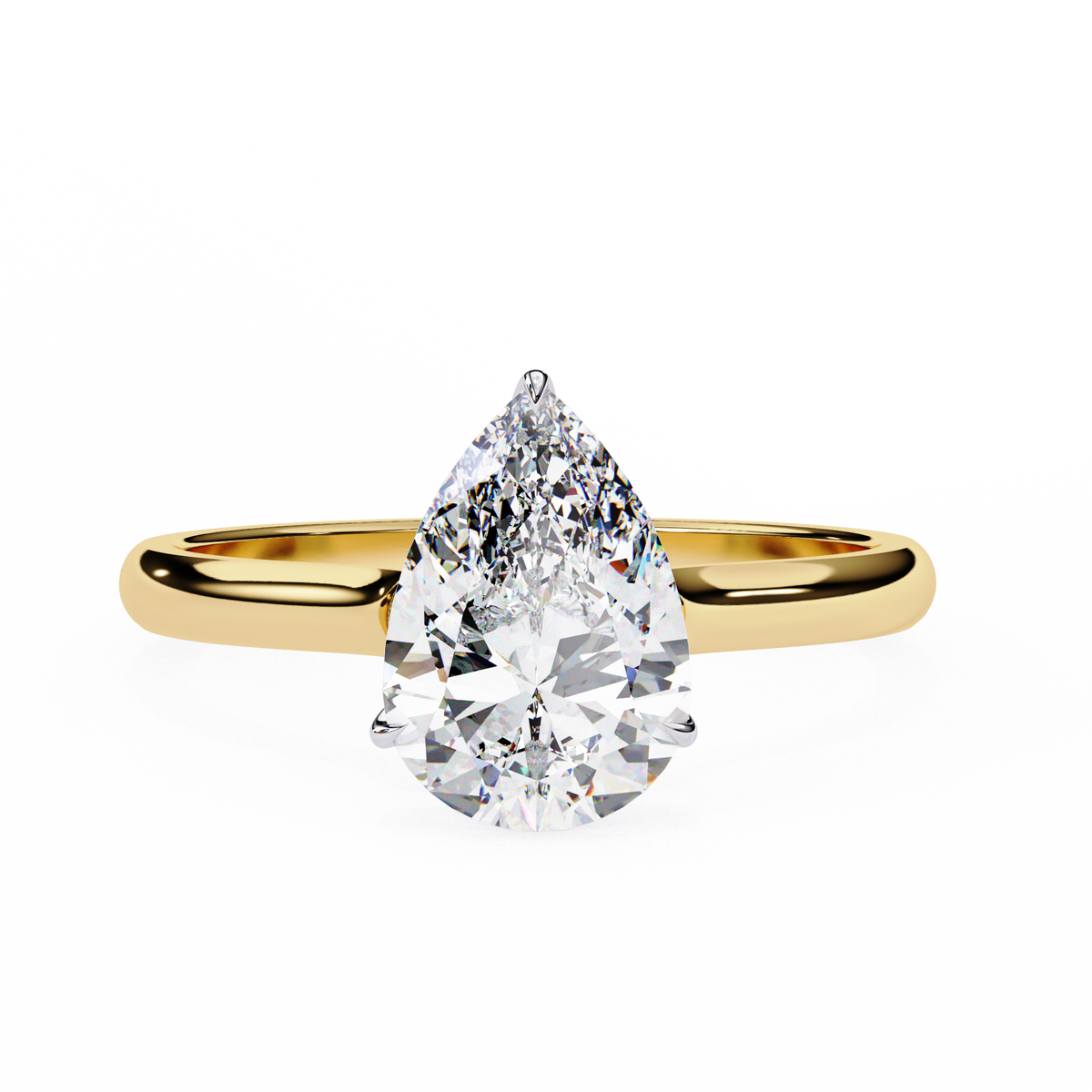 Reverra 14K Solitaire Diamond Hidden Halo Engagement Ring, CTTW-1.87