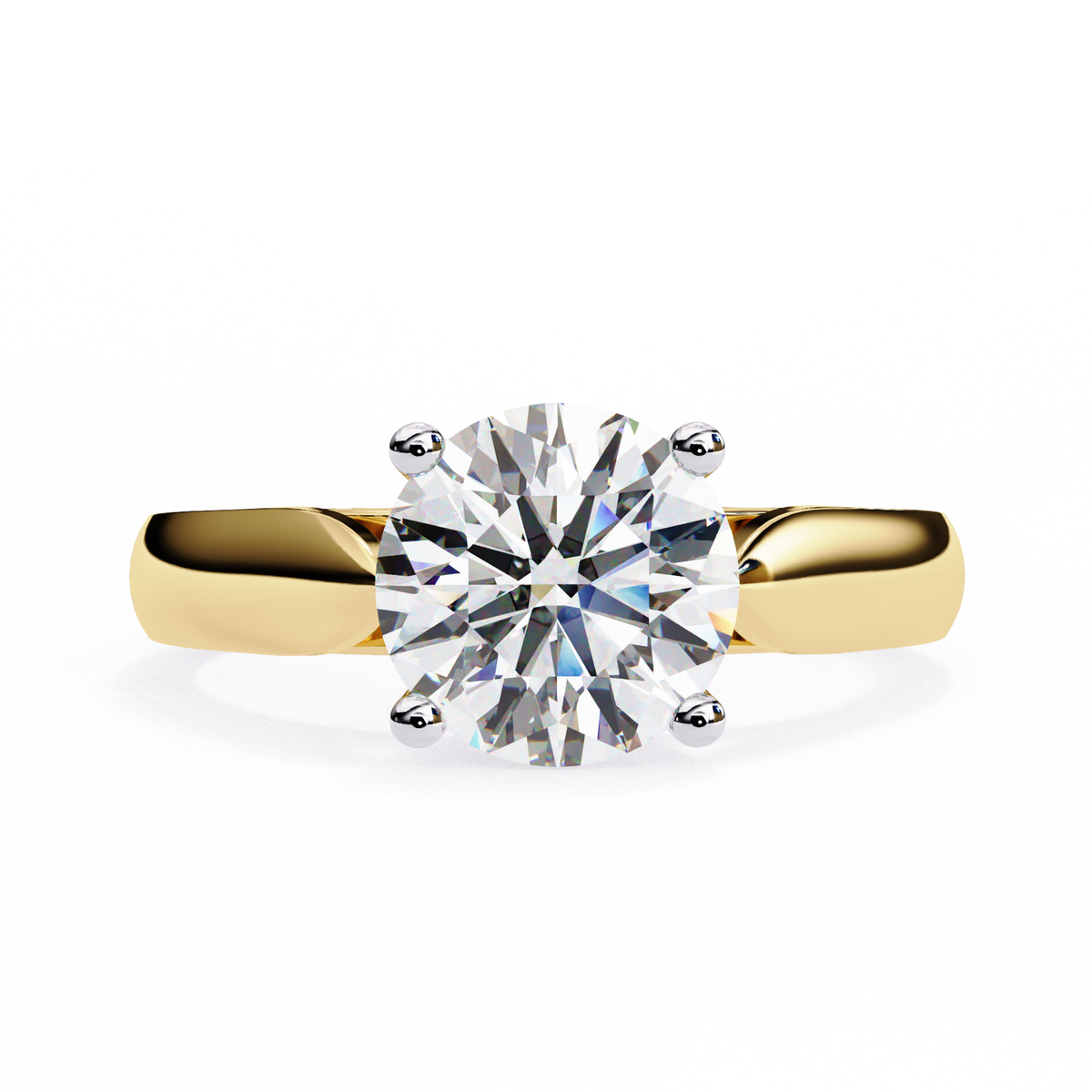 Reverra 14K Split Shank Diamond Accent Engagement Ring, CTTW-1.92