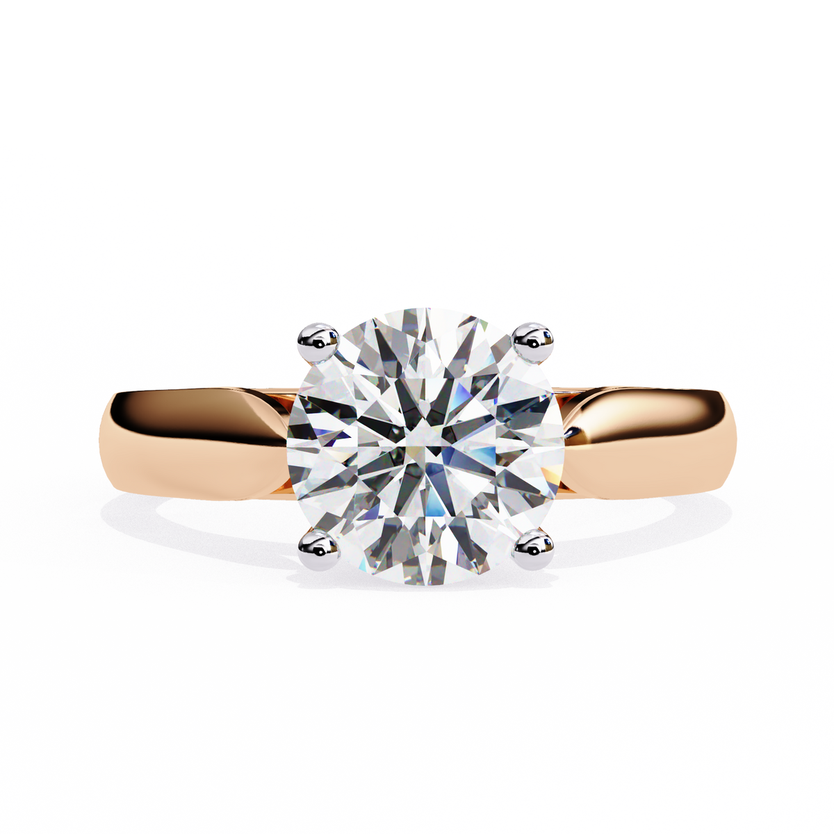 Reverra 14K Split Shank Diamond Accent Engagement Ring, CTTW-1.92