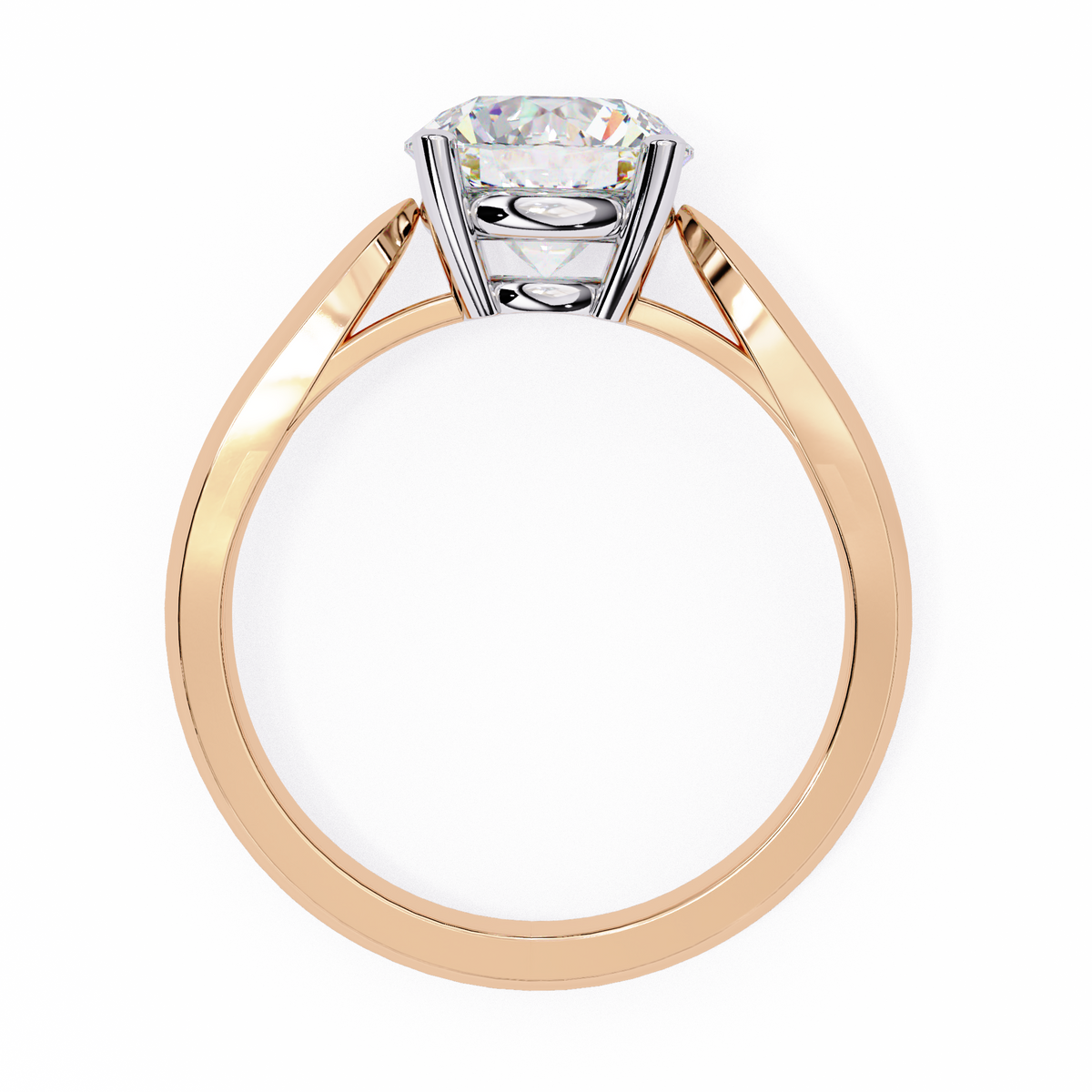 Reverra 14K Split Shank Diamond Accent Engagement Ring, CTTW-1.92