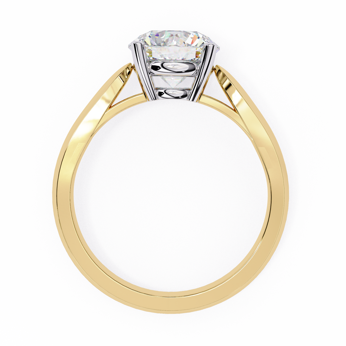 Reverra 14K Split Shank Diamond Accent Engagement Ring, CTTW-1.92