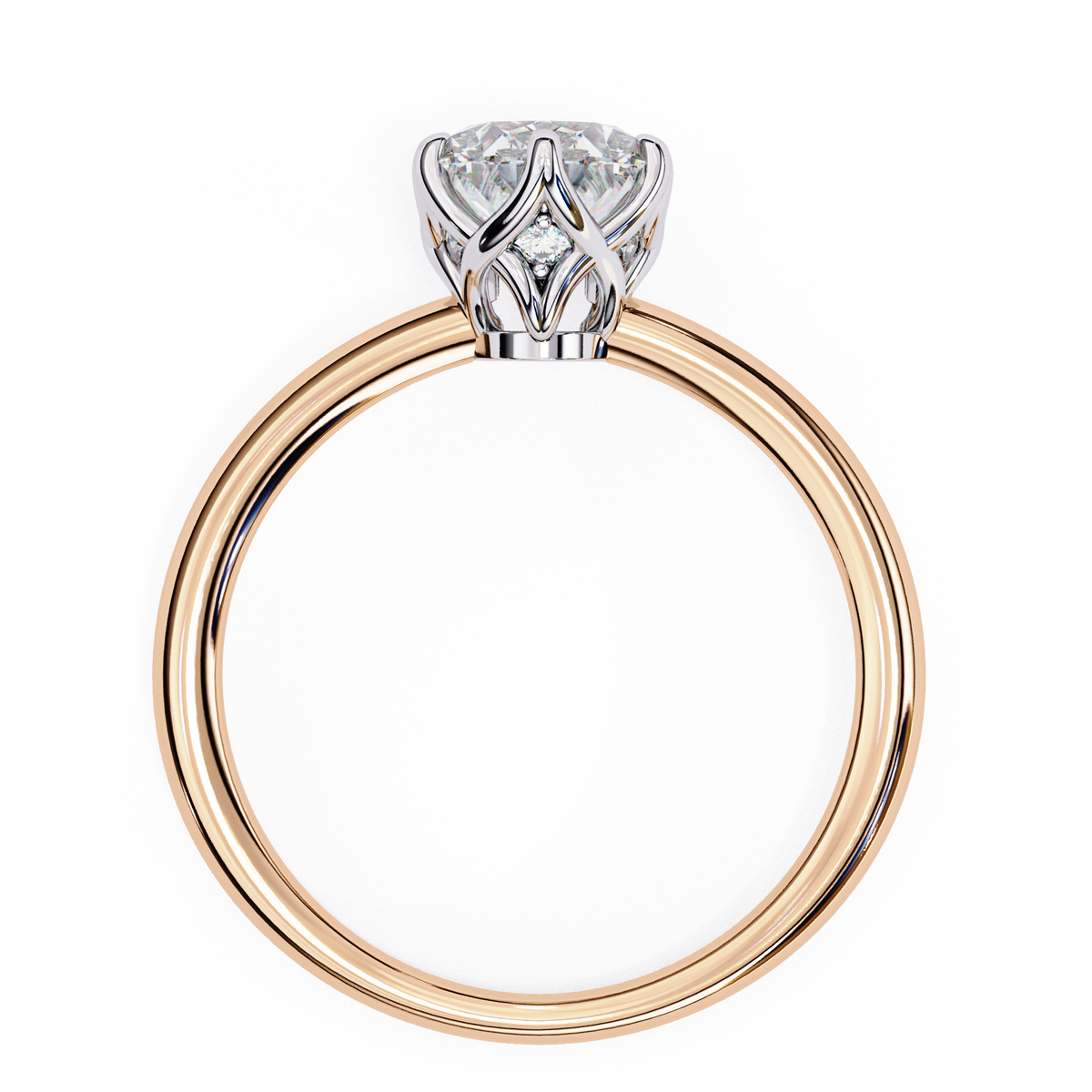 Reverra 14K Oval Solitaire Classic Diamond Engagement Ring, CTTW-2.8