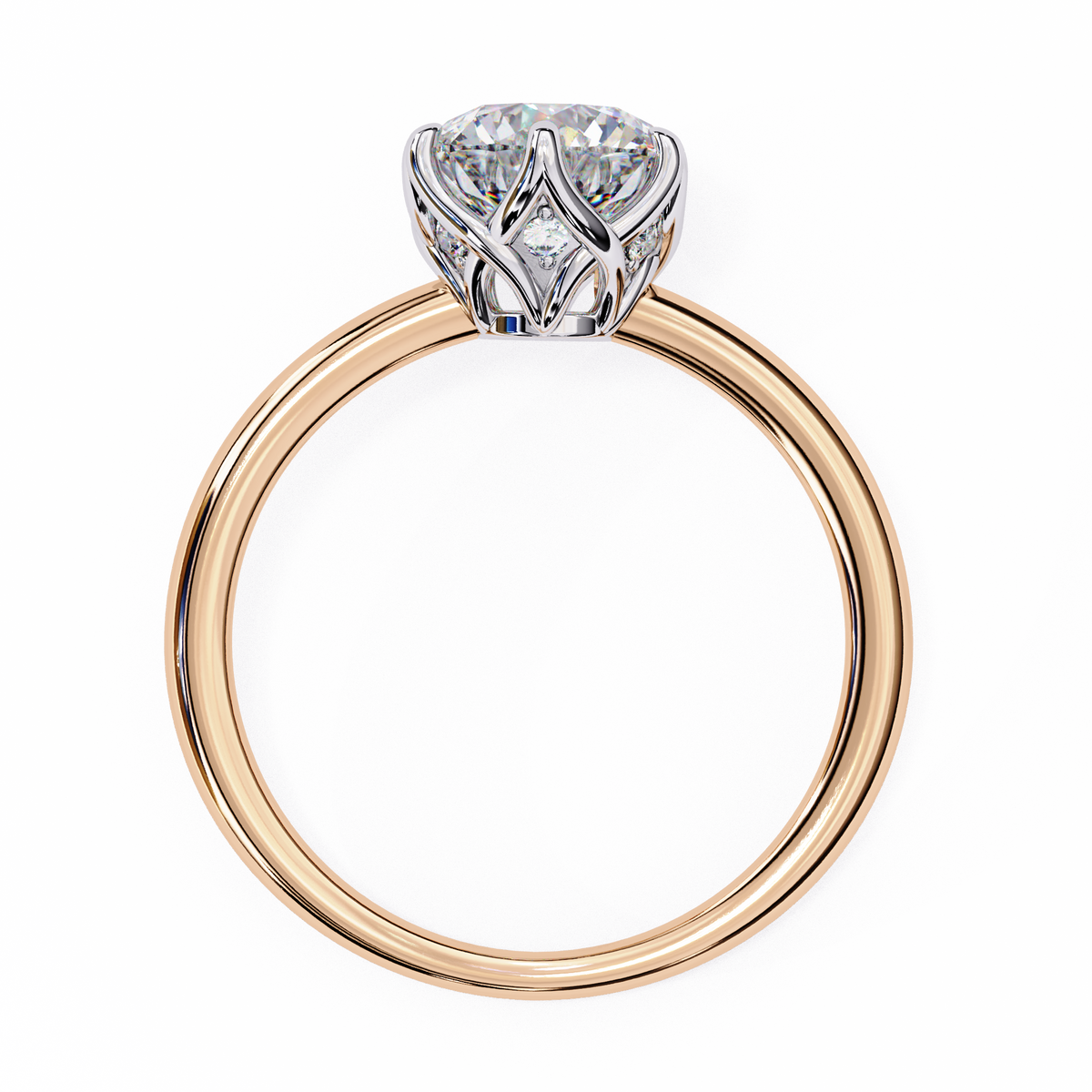 Reverra 14K Round Solitaire Classic Diamond Engagement Ring, CTTW-1.6