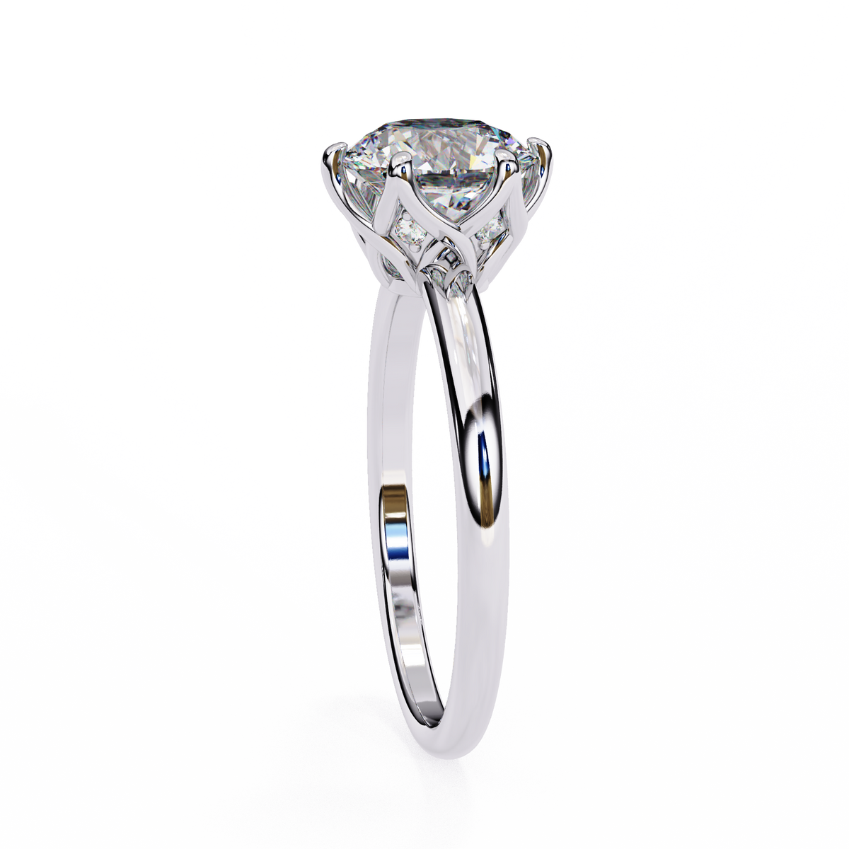 Reverra 14K Round Solitaire Classic Diamond Engagement Ring, CTTW-1.6