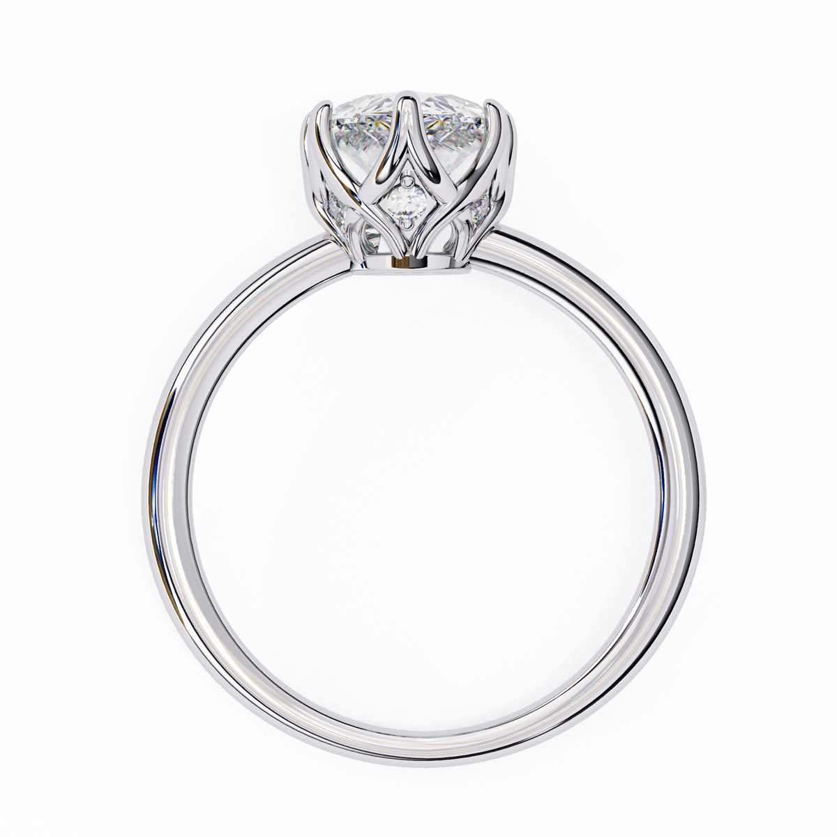 Reverra 14K Pear Solitaire Classic Diamond Engagement Ring, CTTW-1.87