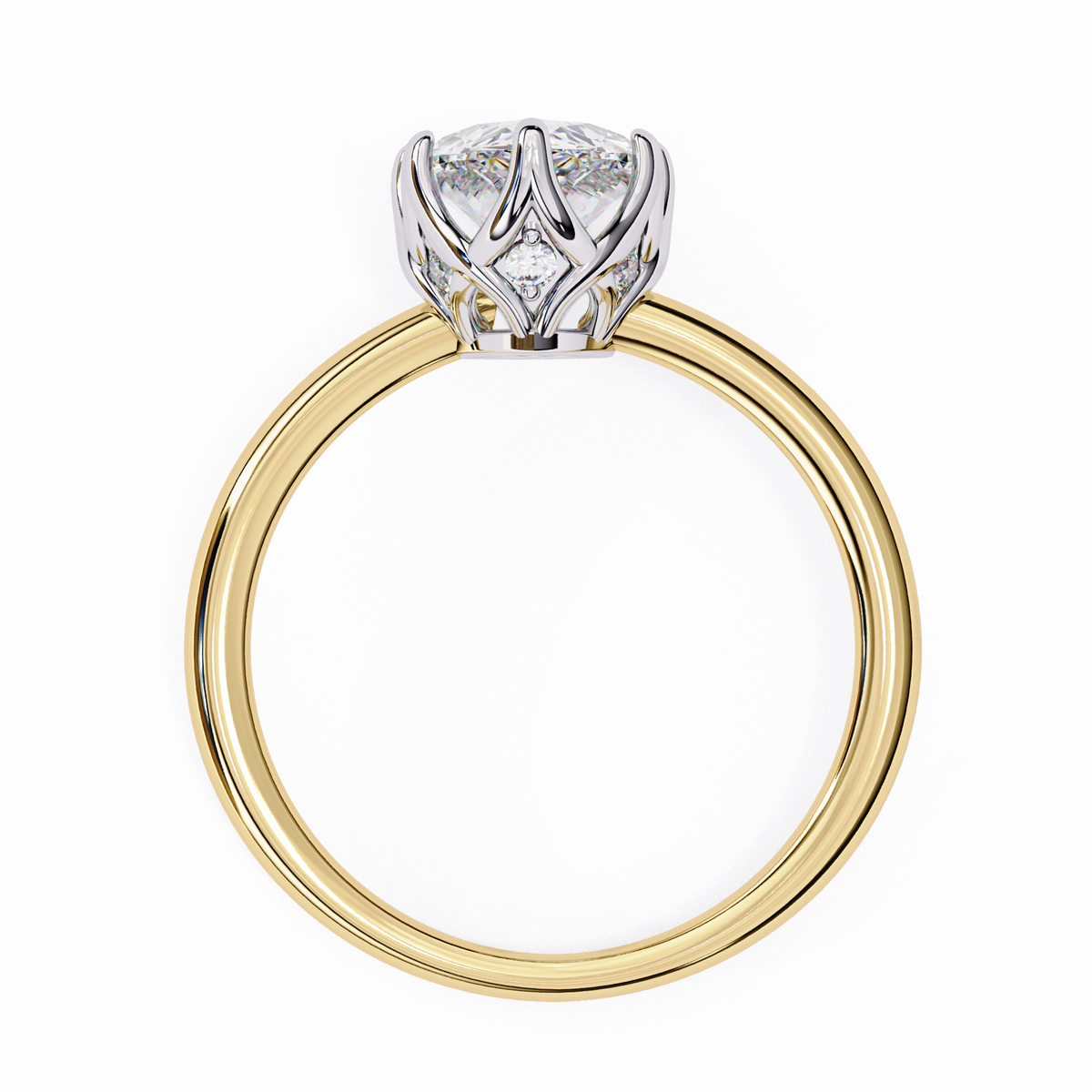 Reverra 14K Pear Solitaire Classic Diamond Engagement Ring, CTTW-1.87