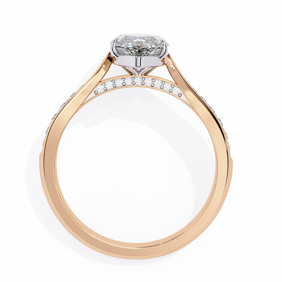 Reverra 14K Diamond Engagement Ring with Accents, CTTW-1.4