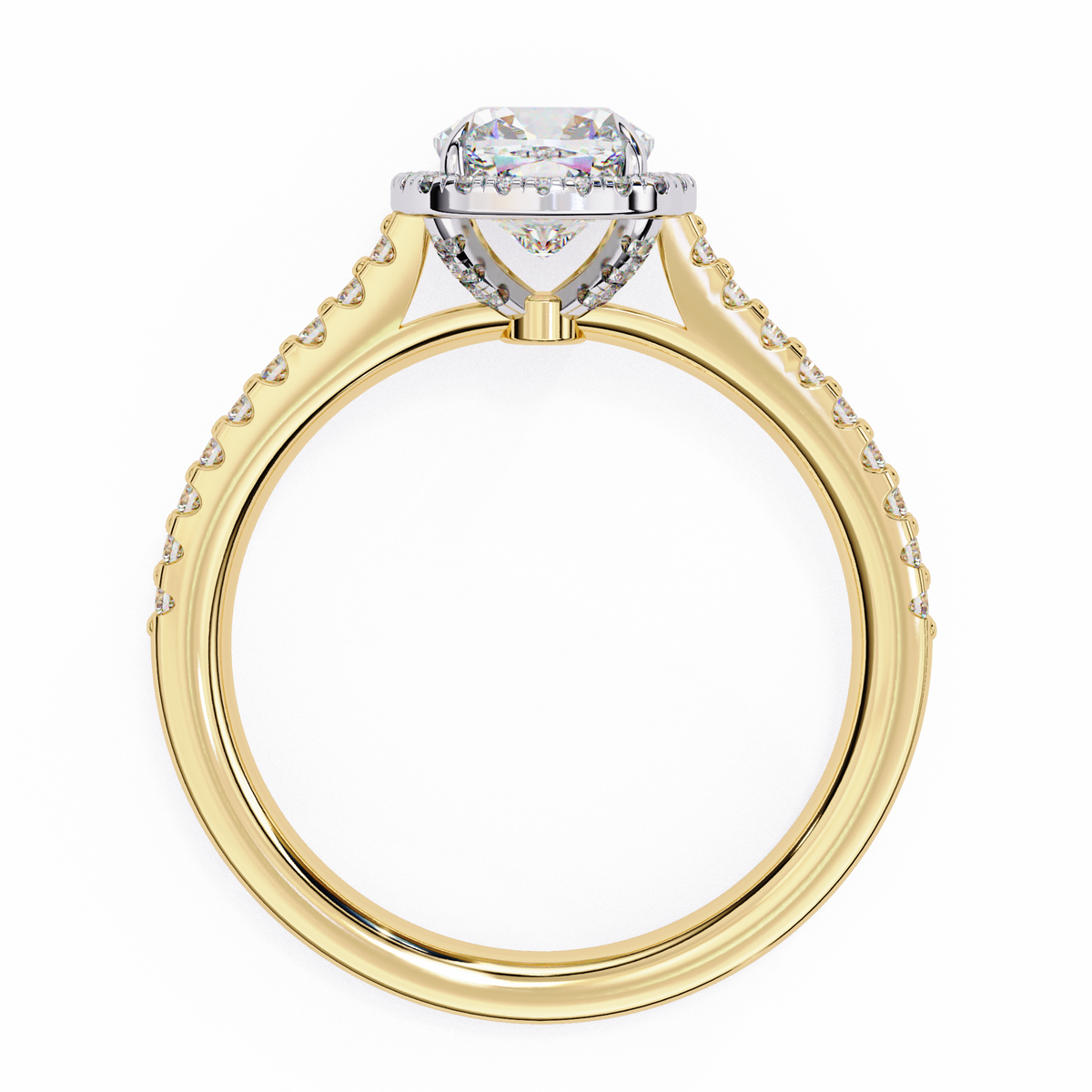 Reverra 14K Halo Diamond Engagement Ring, CTTW-2.11