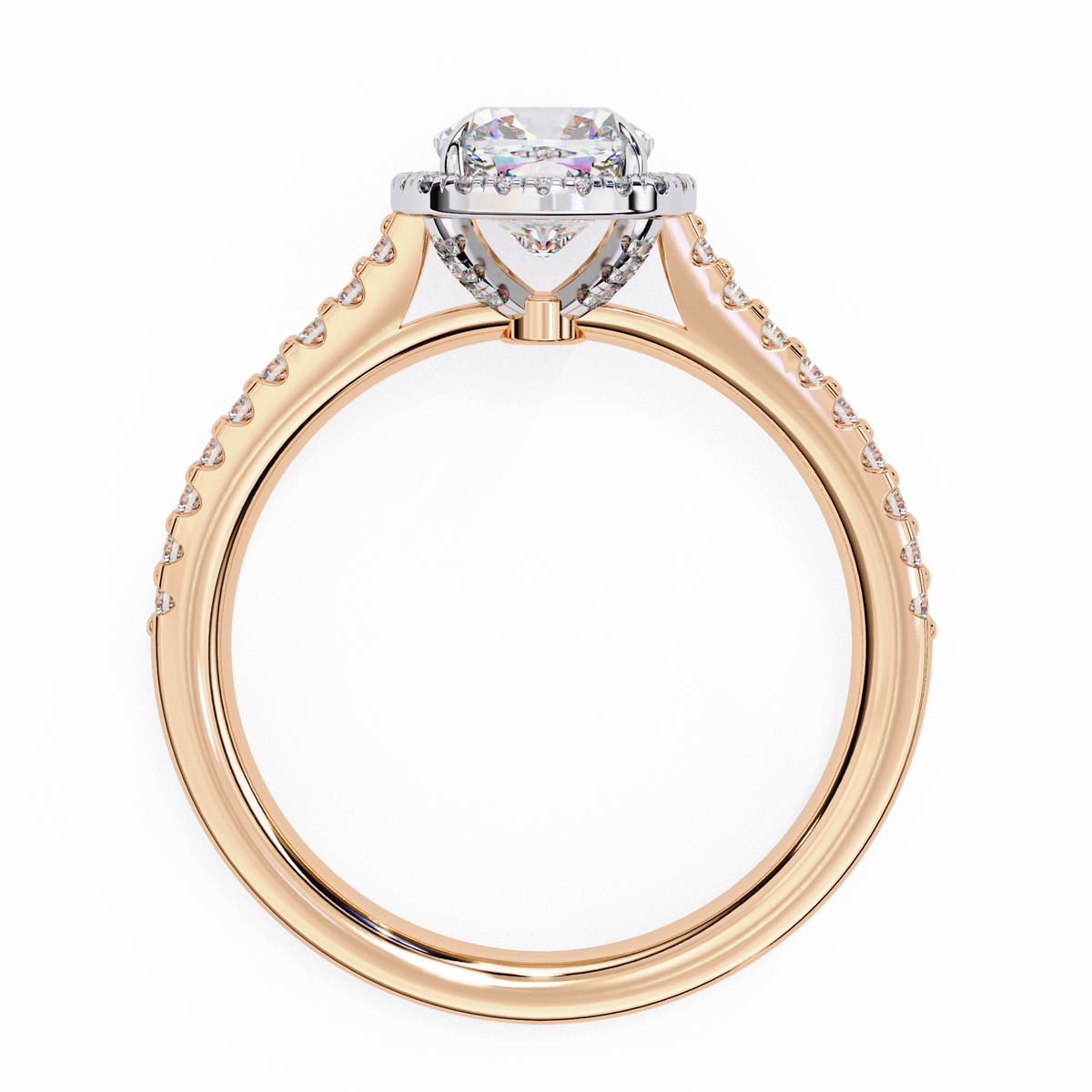 Reverra 14K Halo Diamond Engagement Ring, CTTW-2.11
