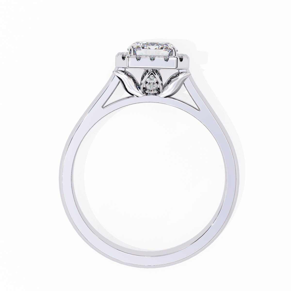 Reverra 14K Halo Diamond Engagement Ring, CTTW-2.75