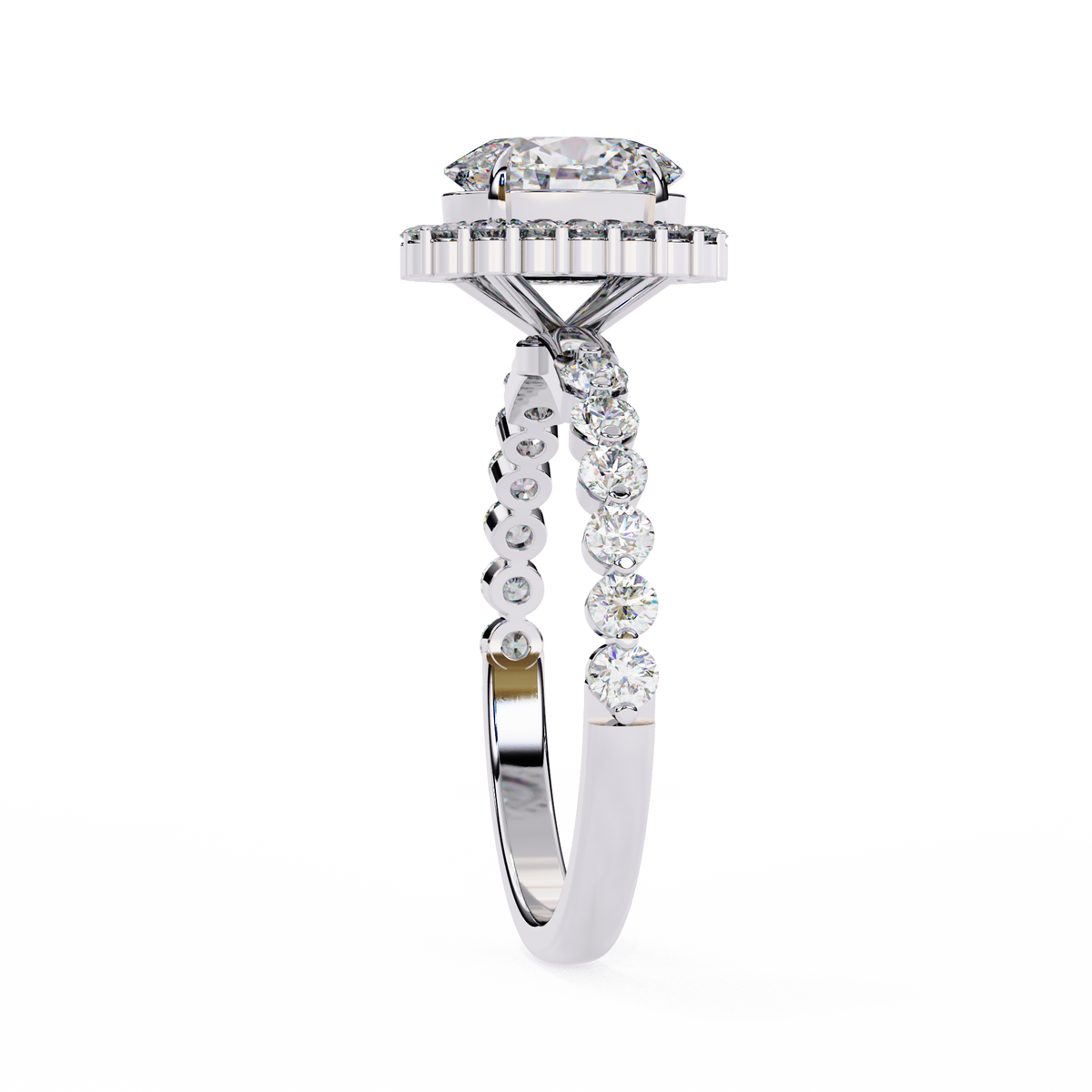 Reverra 14K Diamond Engagement Ring with Vintage Band, CTTW-1.66