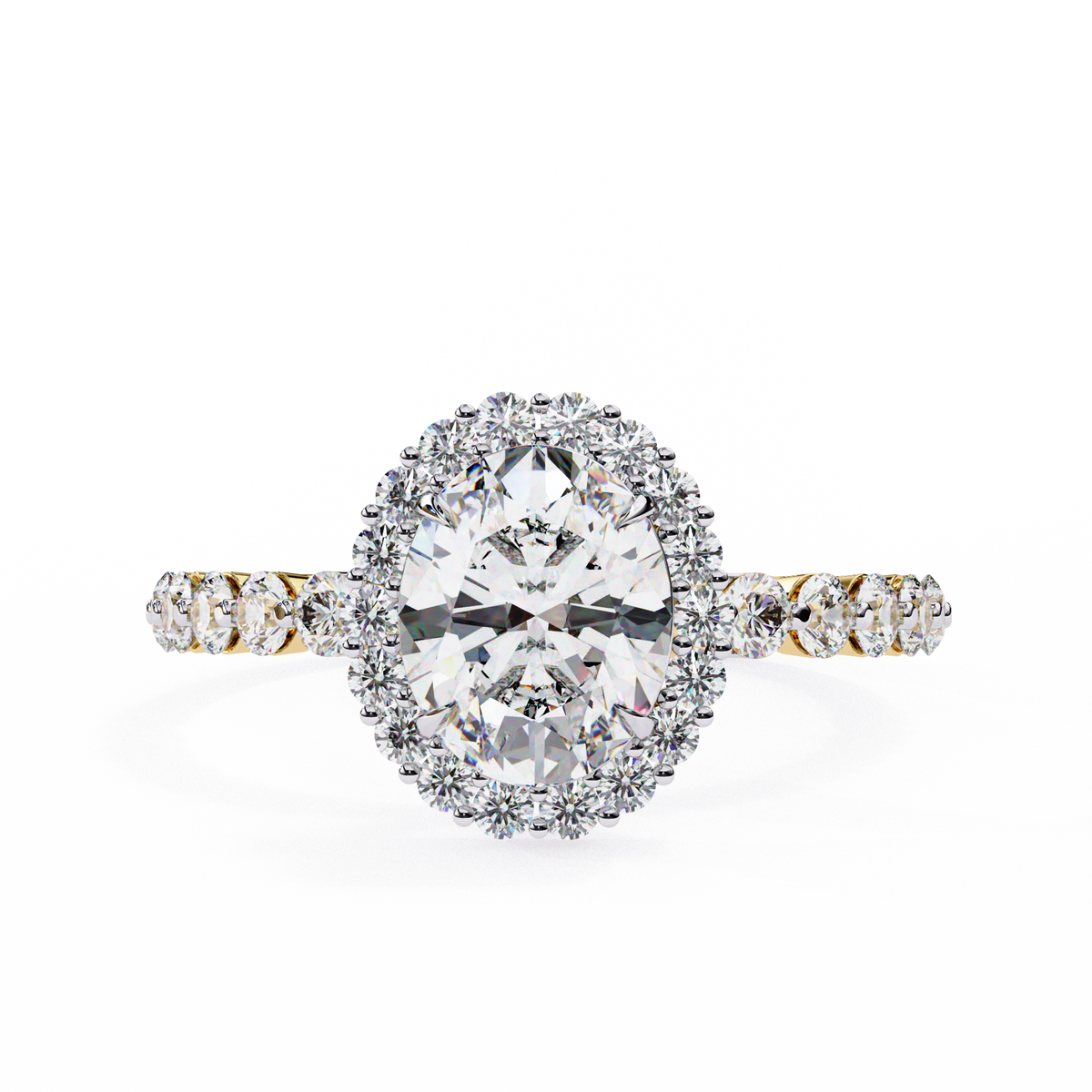 Reverra 14K Diamond Engagement Ring with Vintage Band, CTTW-1.66