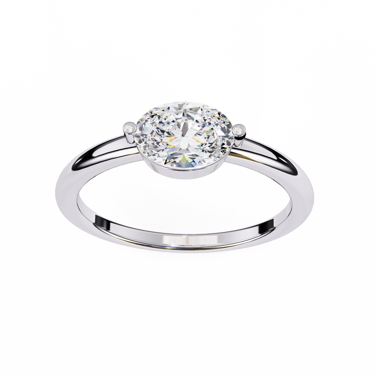 Reverra 14K Solitaire Diamond Engagement Ring, CTTW-0.86