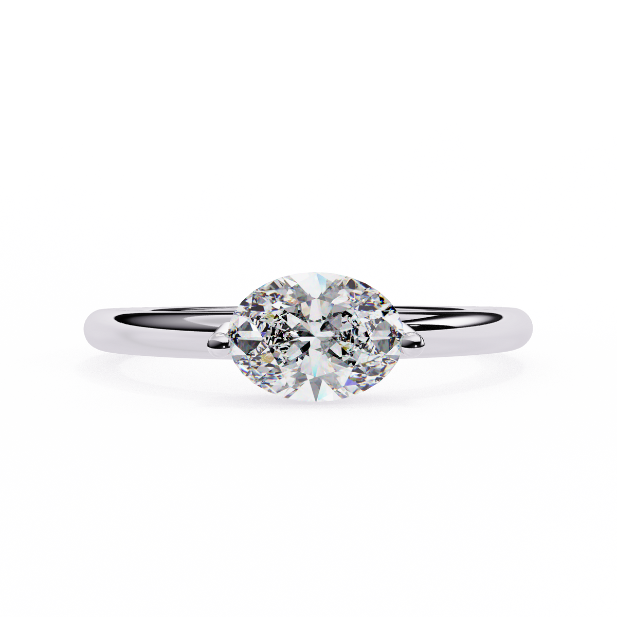 Reverra 14K Solitaire Diamond Engagement Ring, CTTW-0.86