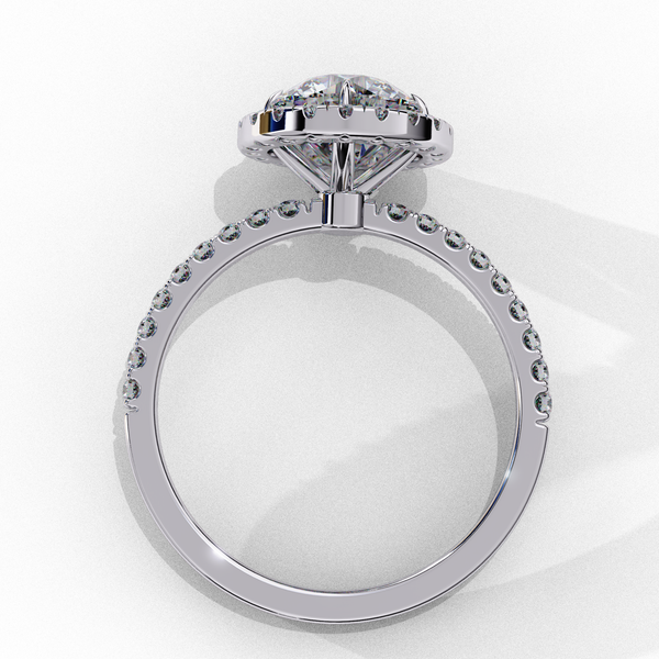 Reverra 14K Gold Round Lab Grown Diamond Engagement Ring for Women, CTTW-1.87