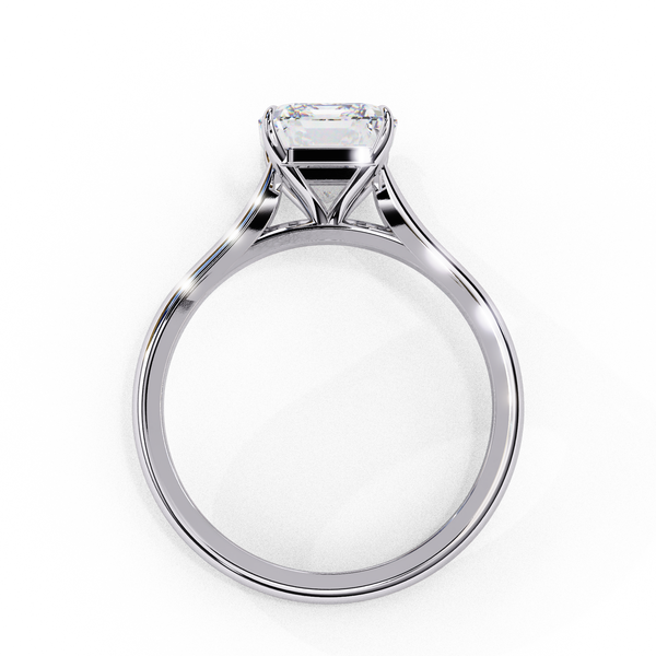 Reverra 14K Gold Emerald Lab Grown Diamond Solitaire Engagement Ring for Women, CTTW-2.56