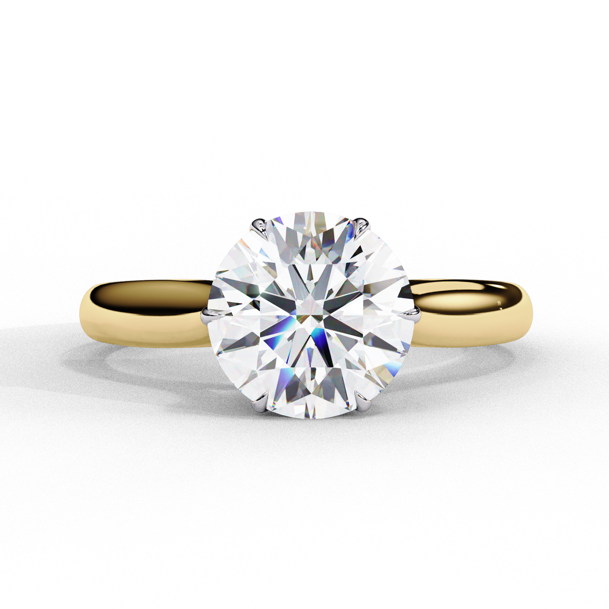 Reverra 14K Classic Solitaire Engagement Ring, CTTW-1.92