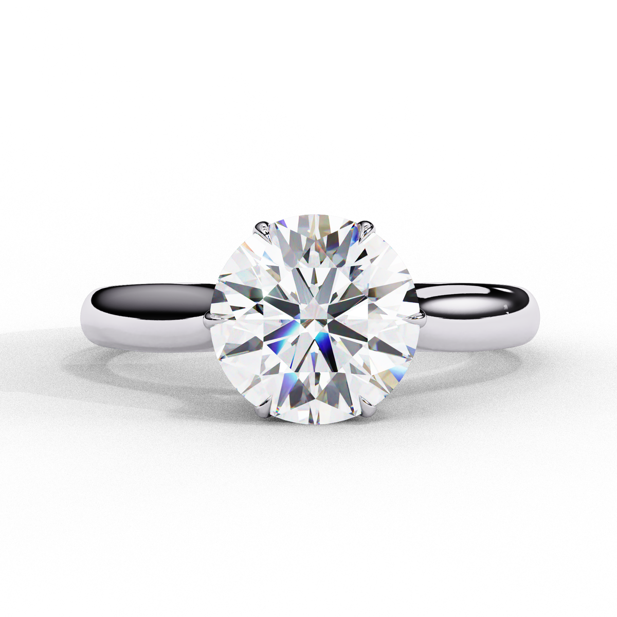 Reverra 14K Classic Solitaire Engagement Ring, CTTW-1.92
