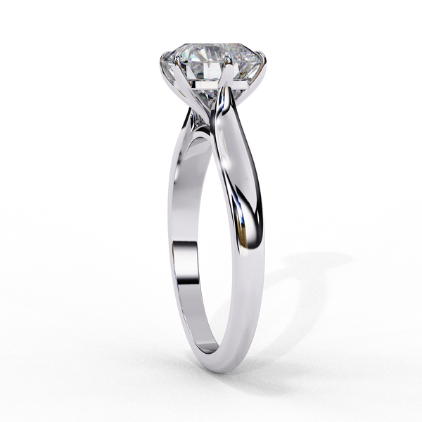 Reverra 14K Gold Round Lab Grown Diamond Classic Solitaire Engagement Ring for Women, CTTW-1.92