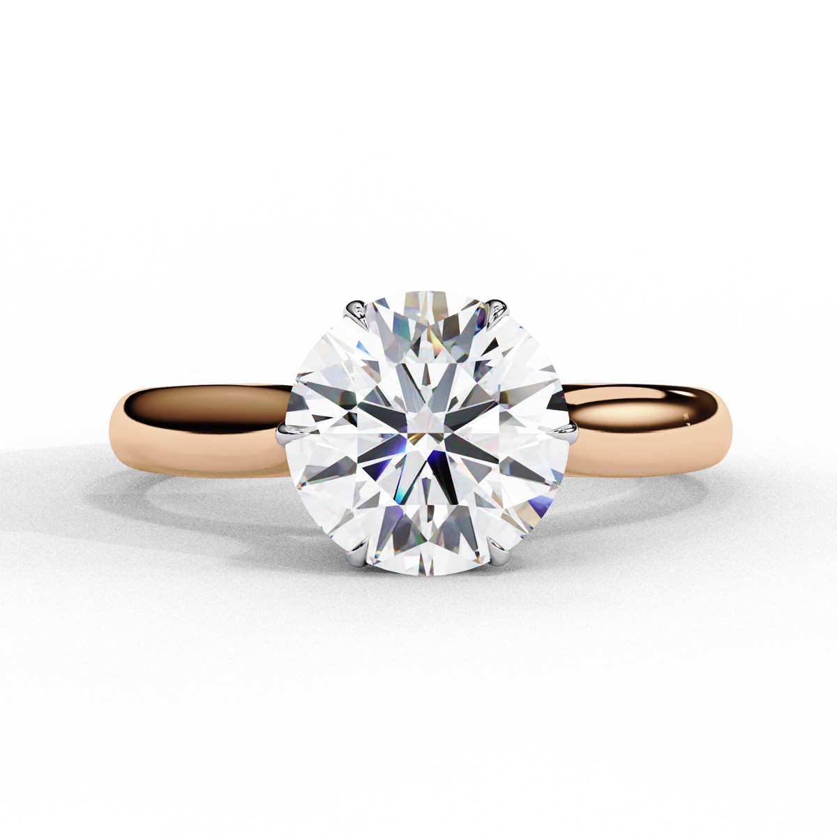 Reverra 14K Classic Solitaire Engagement Ring, CTTW-1.92