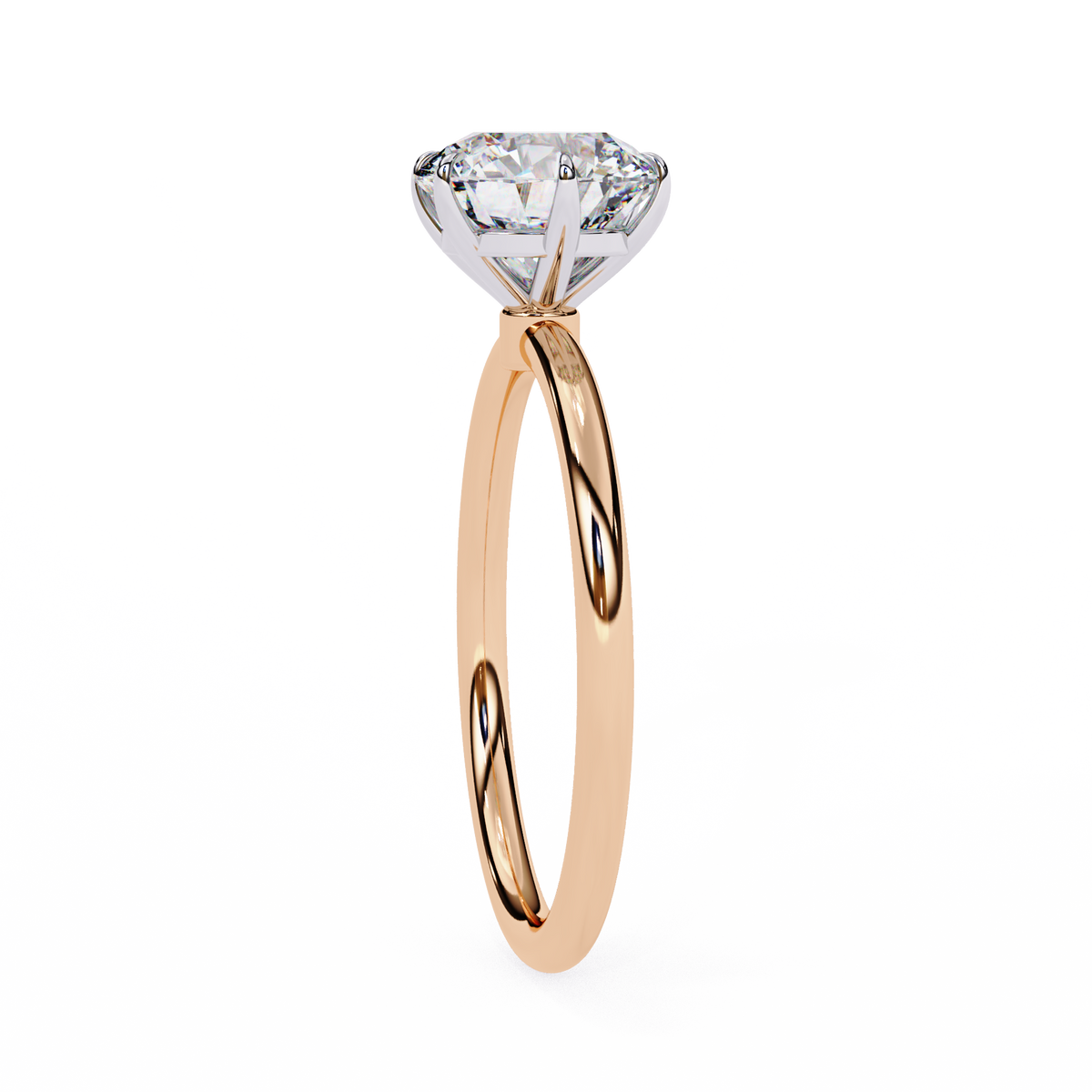 Reverra 14K Round Solitaire Engagement Ring, CTTW-1.92