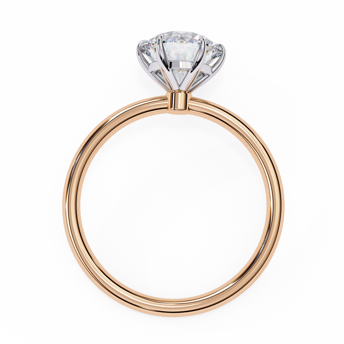 Reverra 14K Round Solitaire Engagement Ring, CTTW-1.92