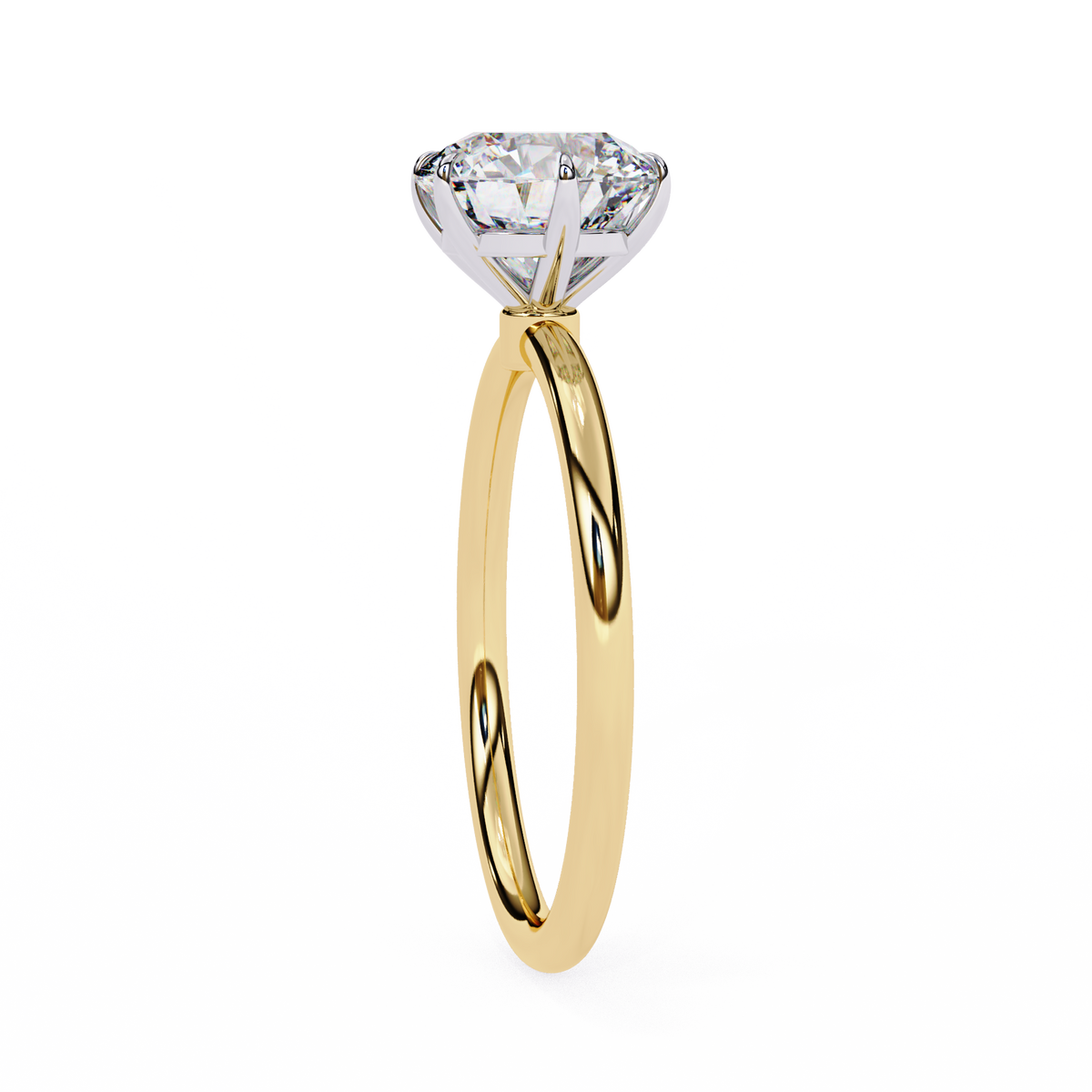 Reverra 14K Round Solitaire Engagement Ring, CTTW-1.92