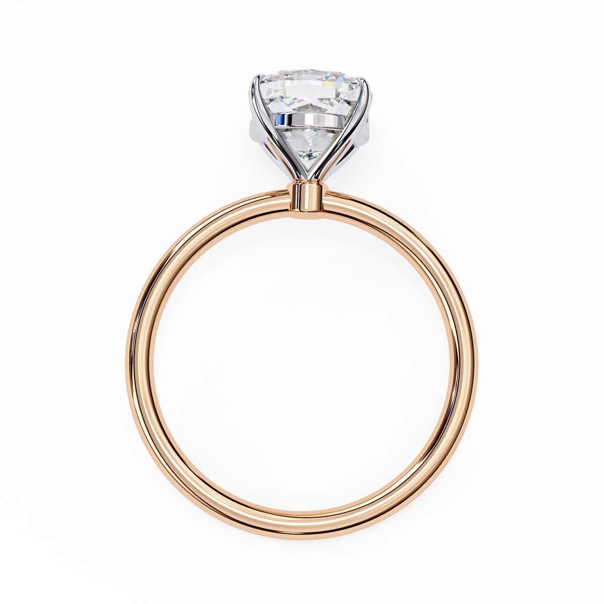 Reverra 14K Cushion Diamond Solitaire Engagement Ring, CTTW-2.65