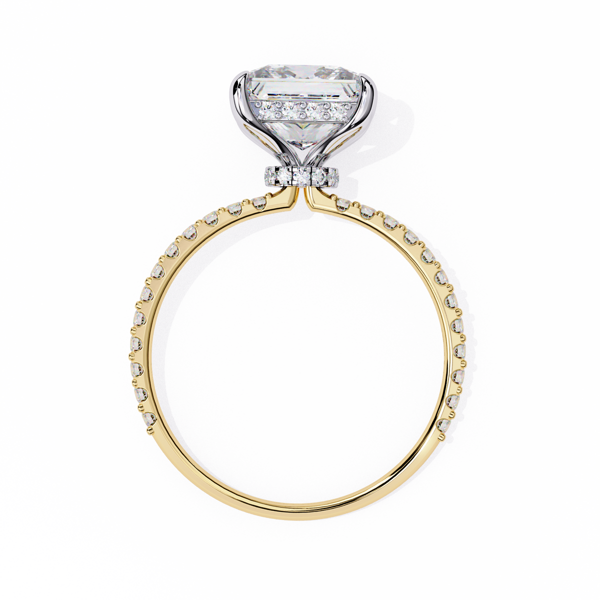 Reverra 14K Princess Diamond Engagement Ring, CTTW-2.65