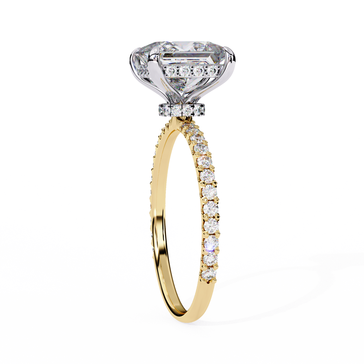 Reverra 14K Princess Diamond Engagement Ring, CTTW-2.65