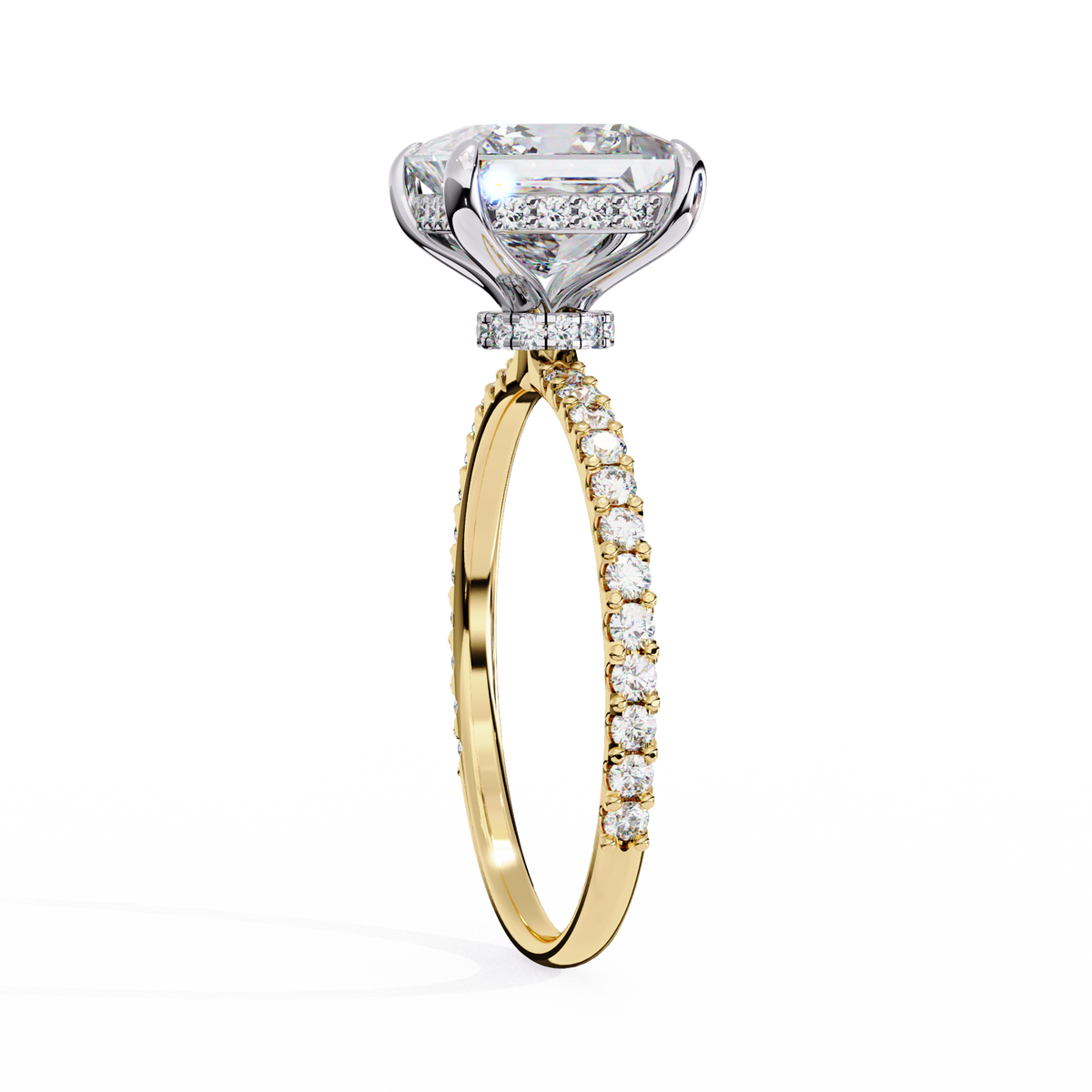 Reverra 14K Princess Diamond Engagement Ring, CTTW-2.65