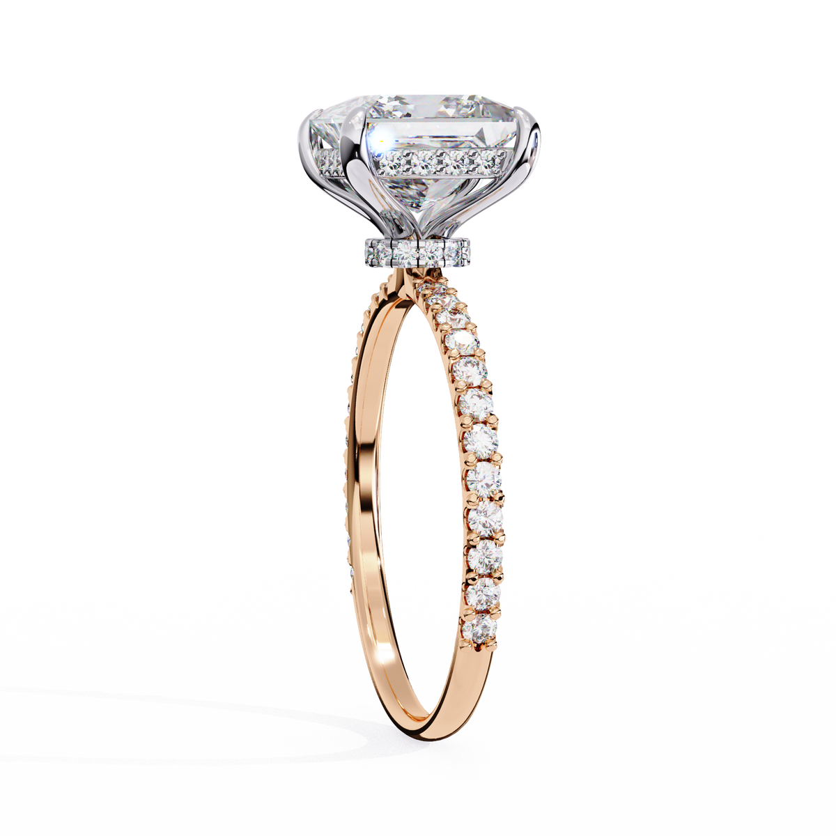 Reverra 14K Princess Diamond Engagement Ring, CTTW-2.65