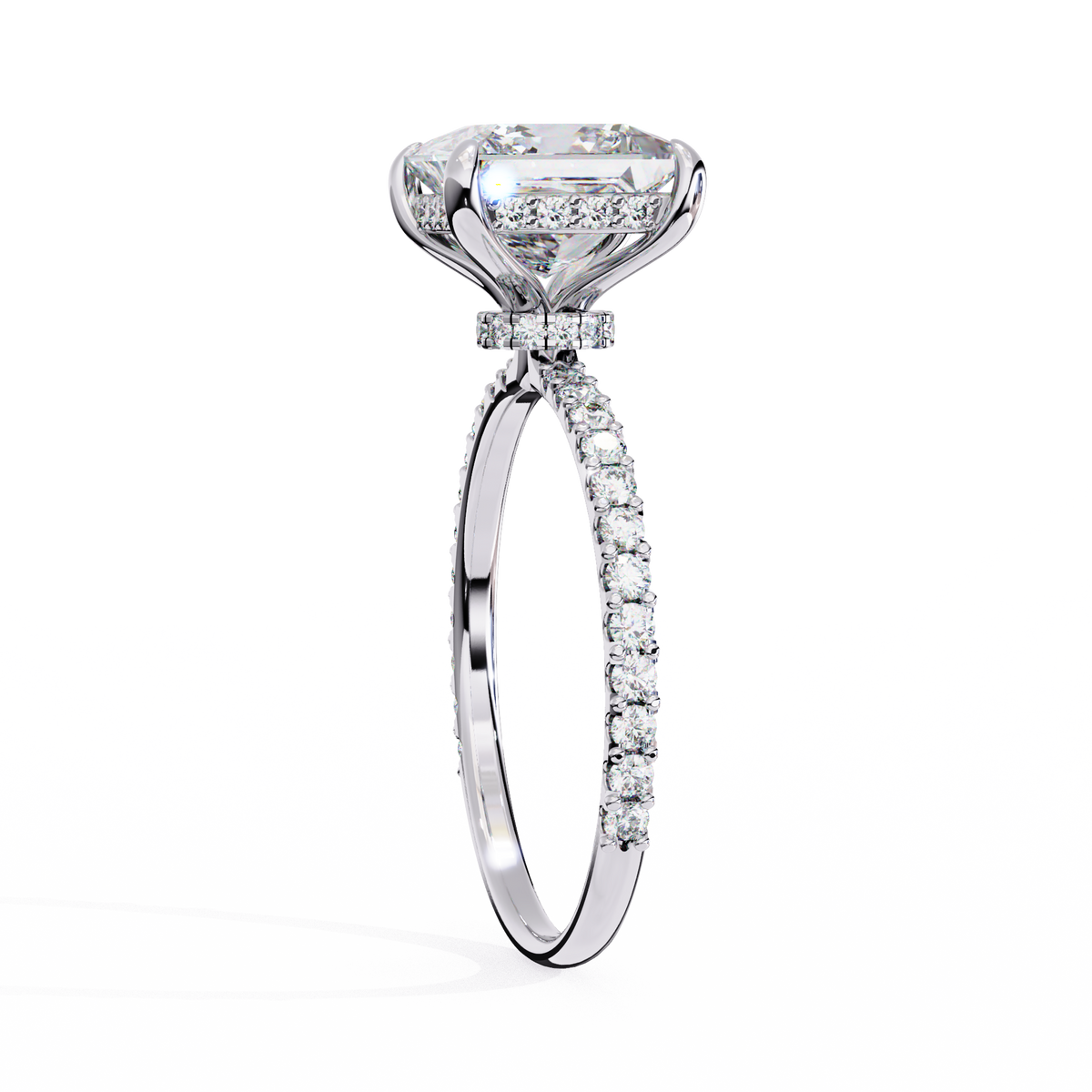 Reverra 14K Princess Diamond Engagement Ring, CTTW-2.65