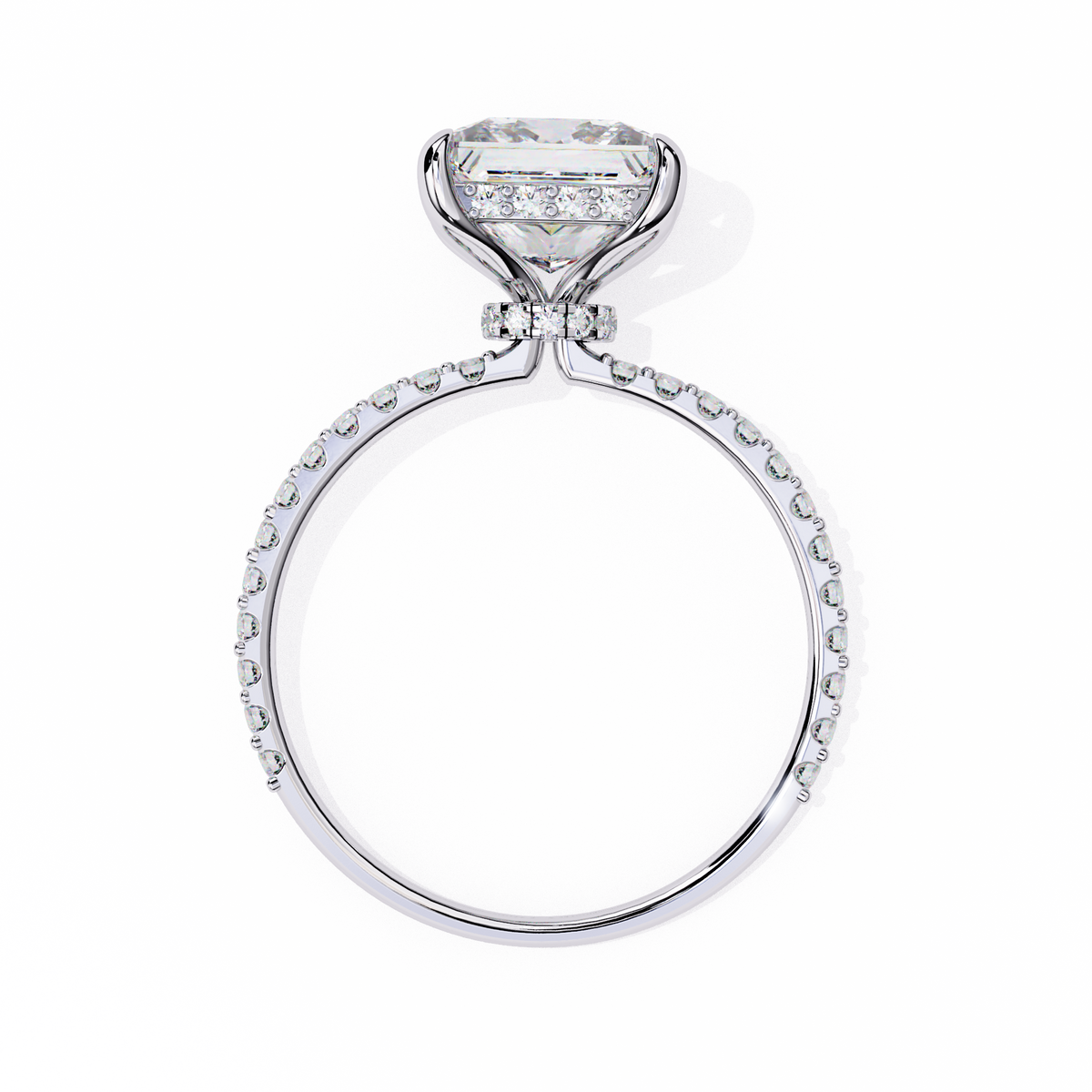 Reverra 14K Princess Diamond Engagement Ring, CTTW-2.65