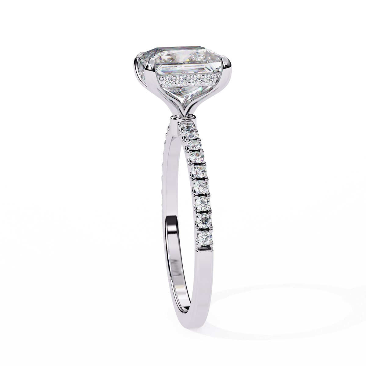 Reverra 14K Princess Diamond Engagement Ring, CTTW-2.54