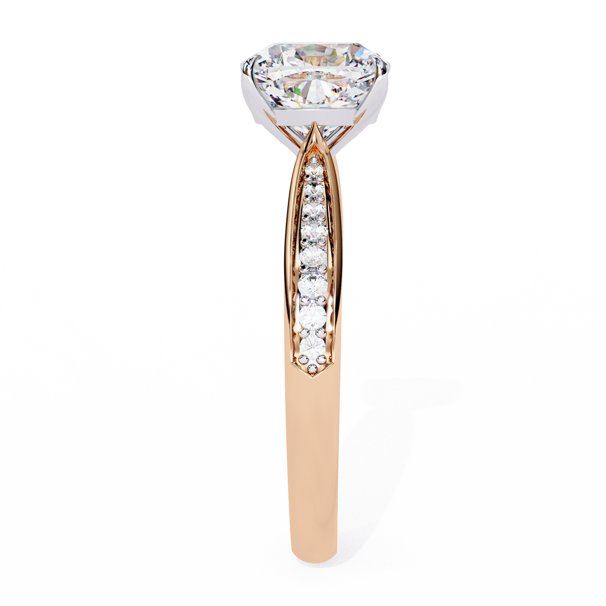 Reverra 14K Cushion Diamond Engagement Ring, CTTW-1.96