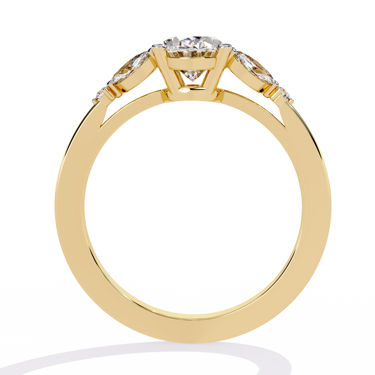 Reverra 14K Oval & Marquise Diamond Engagement Ring, CTTW-1.37