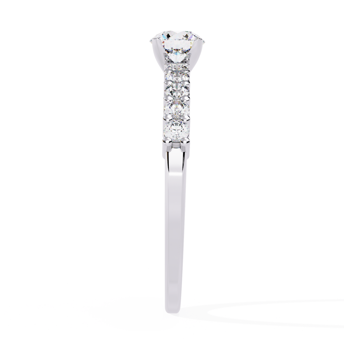 Reverra 14K Round Diamond Classic Engagement Ring, CTTW-0.67