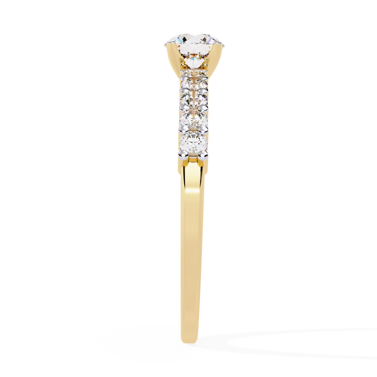 Reverra 14K Round Diamond Classic Engagement Ring, CTTW-0.67