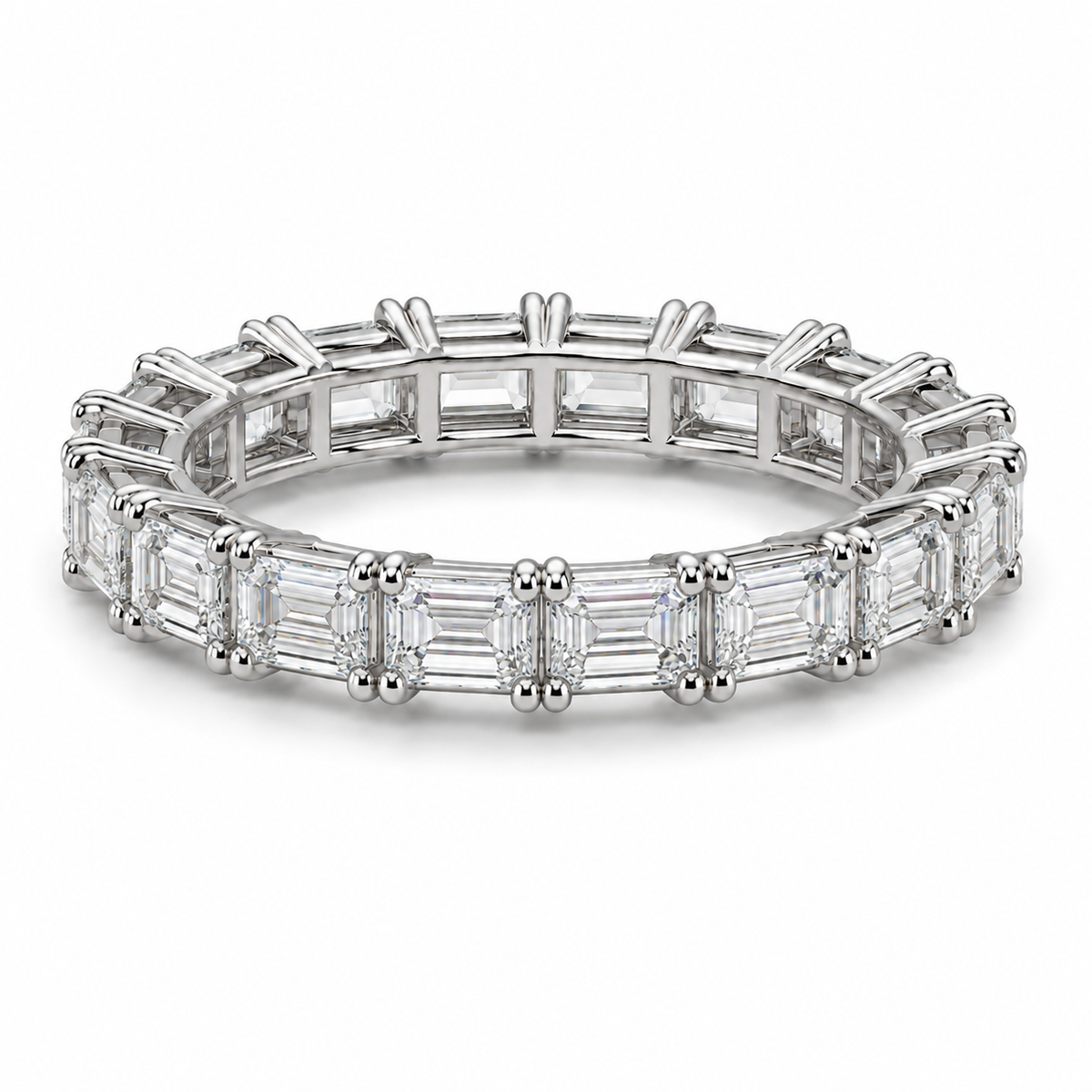 Reverra 14K Gold Lab Grown Diamond East West Eternity Band for Women