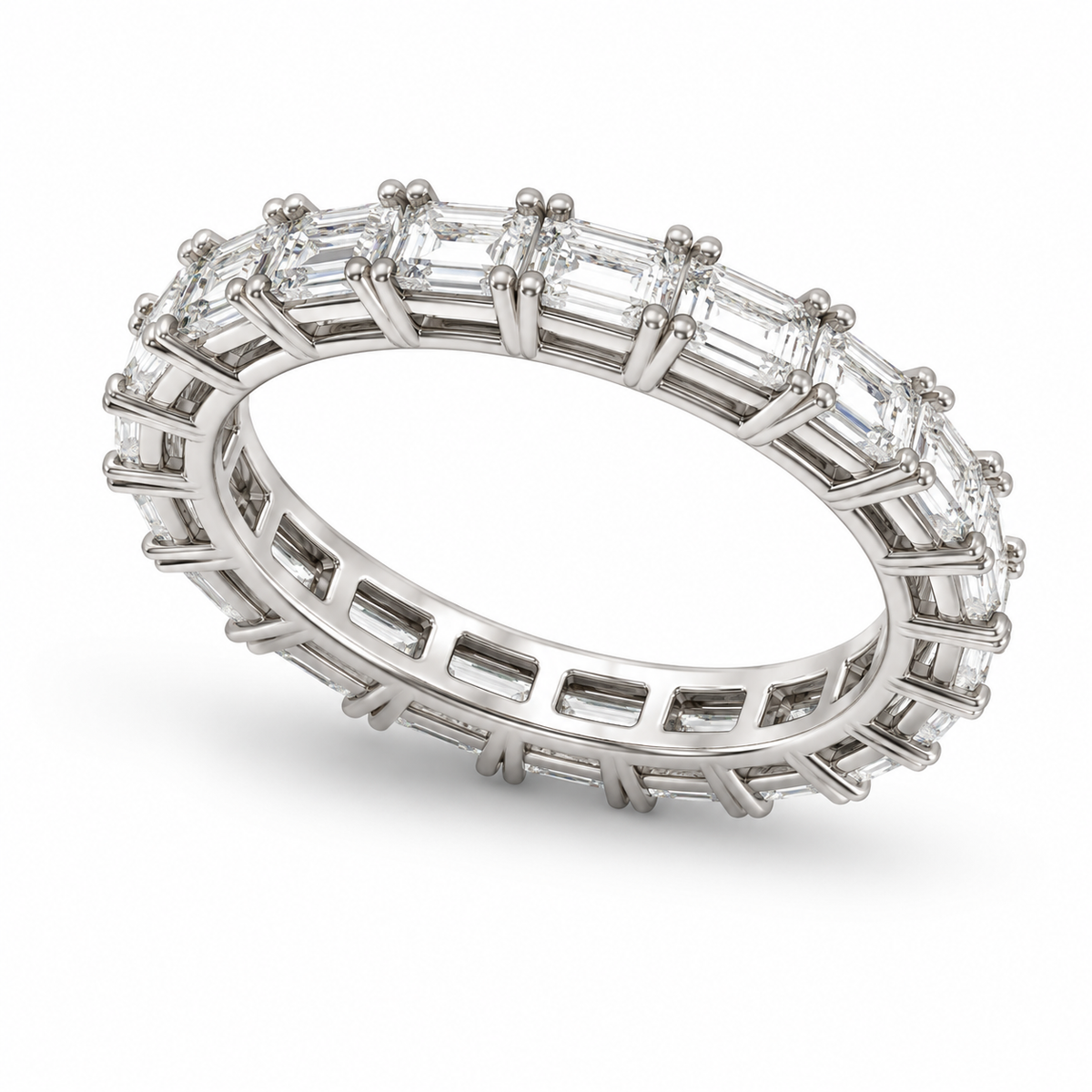 Reverra 14K Gold Lab Grown Diamond East West Eternity Band for Women