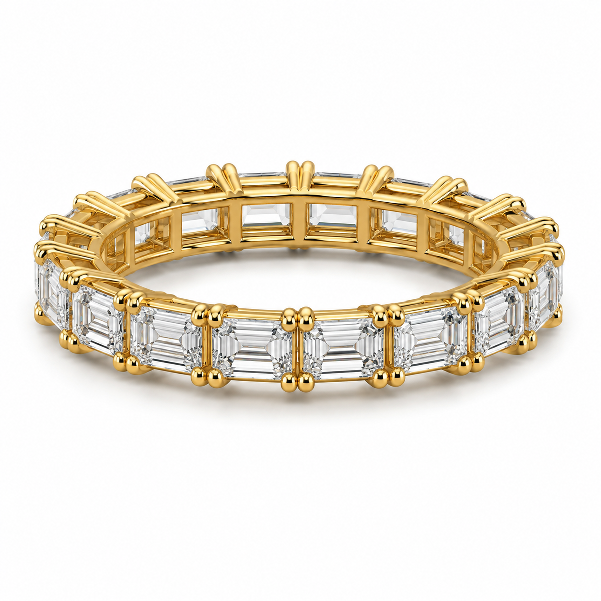 Reverra 14K Gold Lab Grown Diamond East West Eternity Band for Women