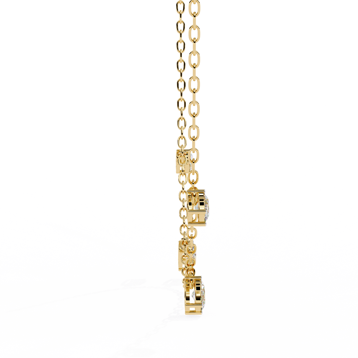 Reverra 14K Marquise Diamond Fashion Necklace, CTTW-1.45