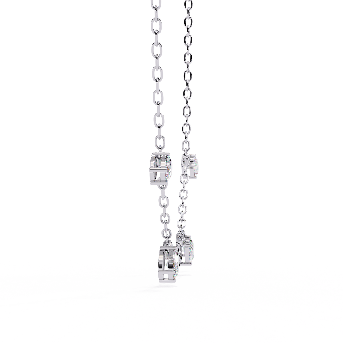 Reverra 14K Marquise Diamond Fashion Necklace, CTTW-1.45