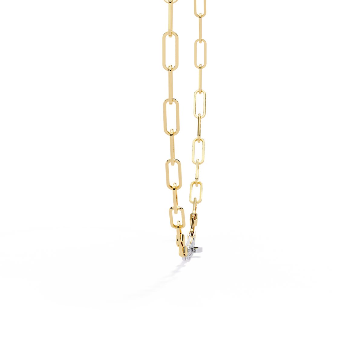 Reverra 14K Diamond Paperclip Tennis Necklace, CTTW-0.43