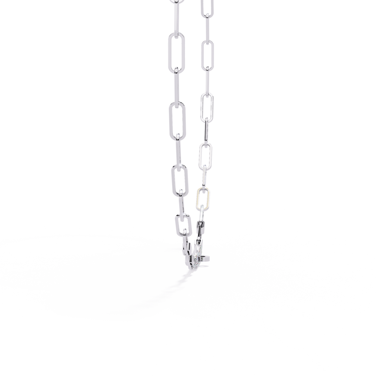 Reverra 14K Diamond Paperclip Tennis Necklace, CTTW-0.43