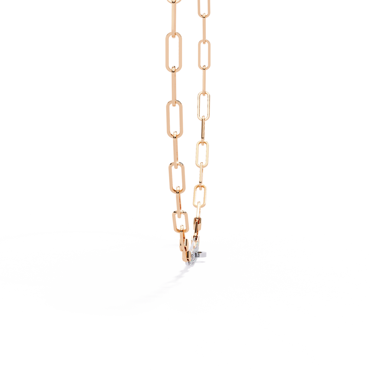 Reverra 14K Diamond Paperclip Tennis Necklace, CTTW-0.43