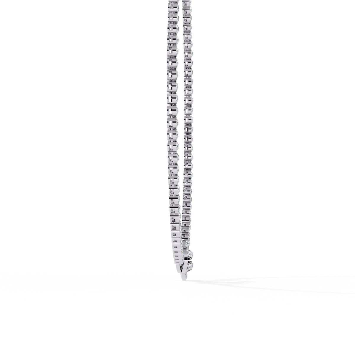 Reverra 14K Round Diamond Riviera Necklace, CTTW-6.42