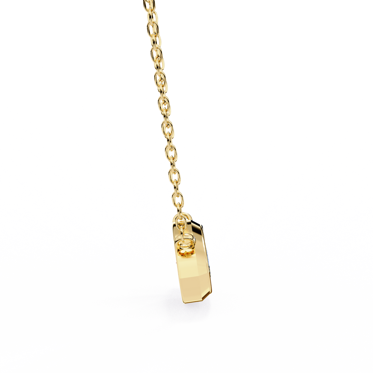 Reverra 14K Marquise Diamond Bezel Pendant Necklace, CTTW-0.68