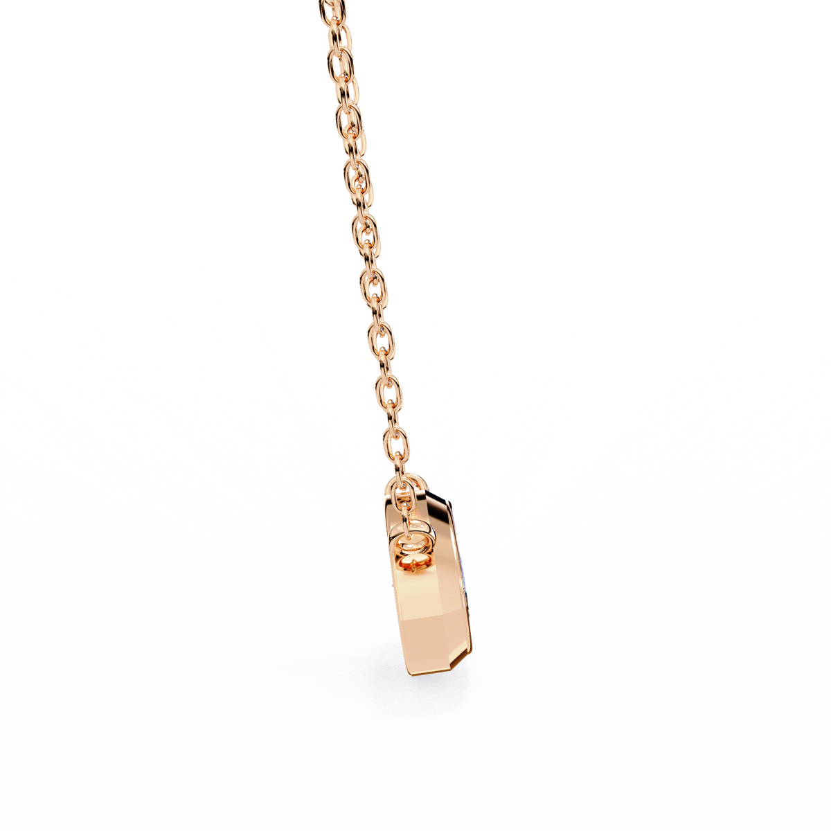 Reverra 14K Marquise Diamond Bezel Pendant Necklace, CTTW-0.68